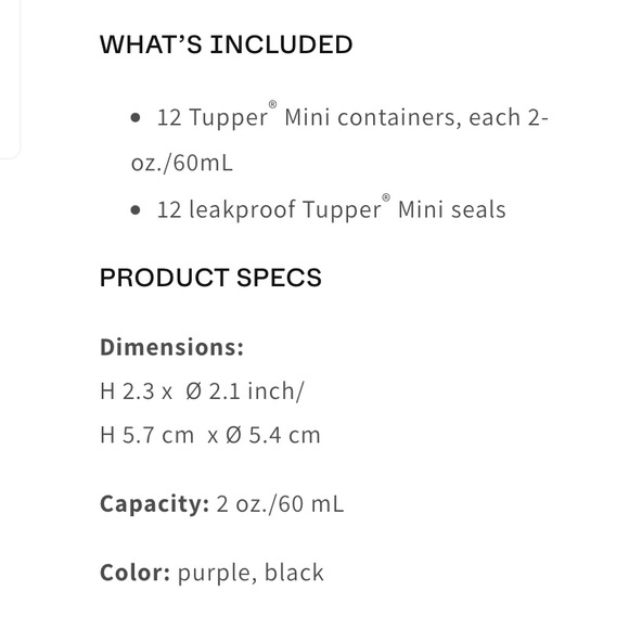 Tupperware Minis in pink and black for Halloween! - Picture 2 of 3